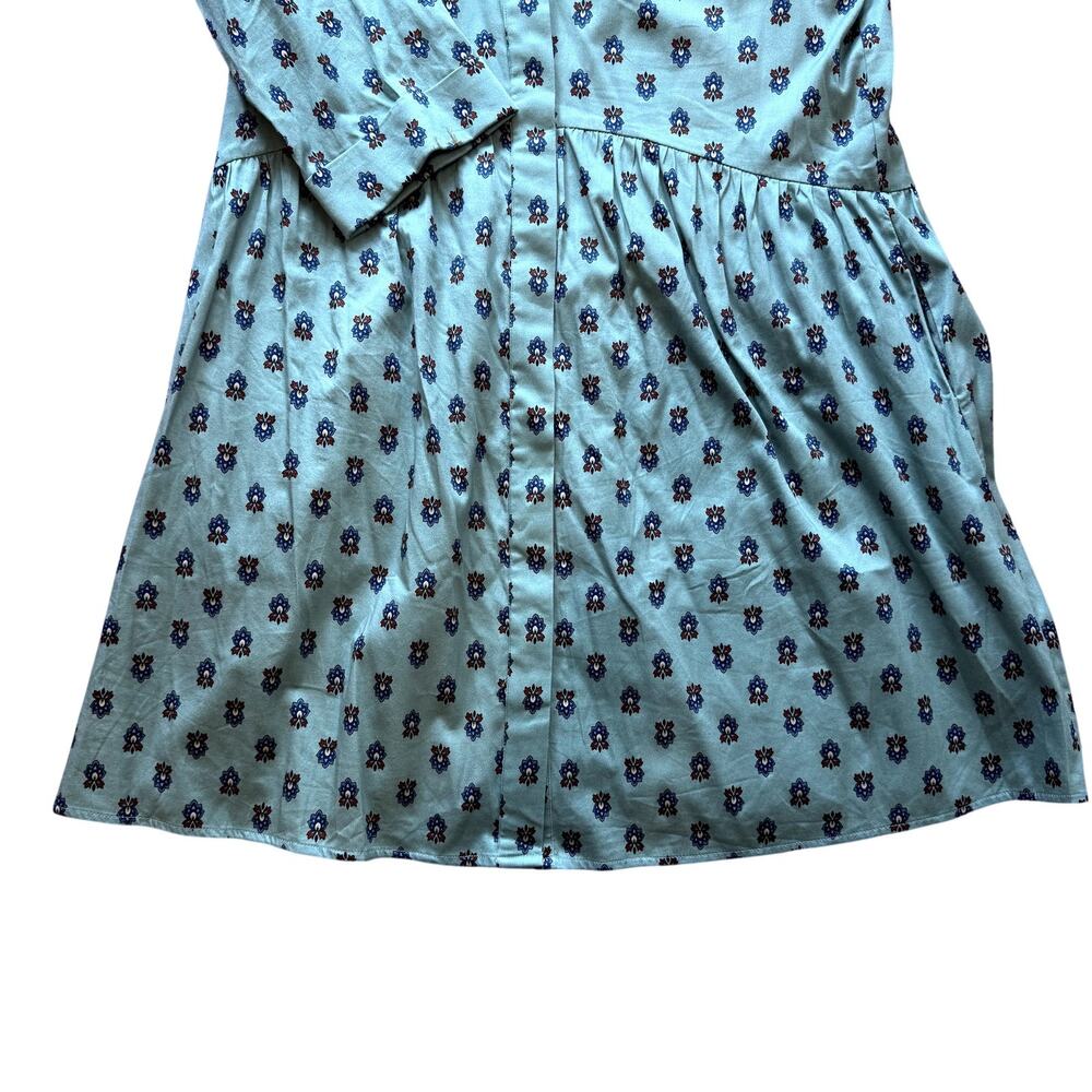 Tuckernuck Slate Blue Half Drop Royal Shirt Dress Size Large - Picture 4 of 7